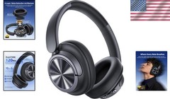 Lightweight Active Noise Canceling Headphones: 120 Hours & 360° Audio Experience