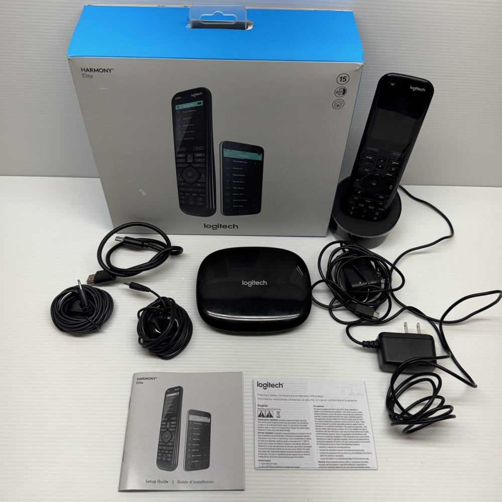 Logitech Harmony Elite Universal Remote (Hub O-R0004, N-R0010)