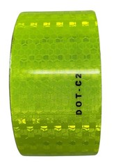 Fluorescent Yellow Green Reflective Tape DOT-C2 Conspiciuity Tape – COMMERCIAL