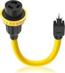 30 Amp to 15 Amp 5-15P Male to L5-30R Fema Size: 15A Male / 30A Female Locking