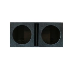 Dual 12″ Vented Armor Coated Subwoofer Box with Painted Kerf Port 1″ MDF wood