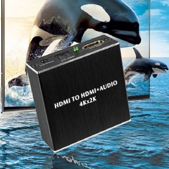 4Kx2K HDMI to 3.5MM Audio Converter SPDIF Optical Stereo Out Splitter Adapter e