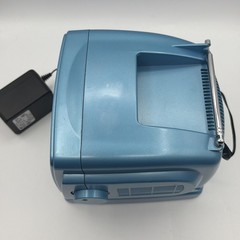 Vintage Blue CRT TV Portable 5″ Black & White Mini TV AM/FM Radio Works
