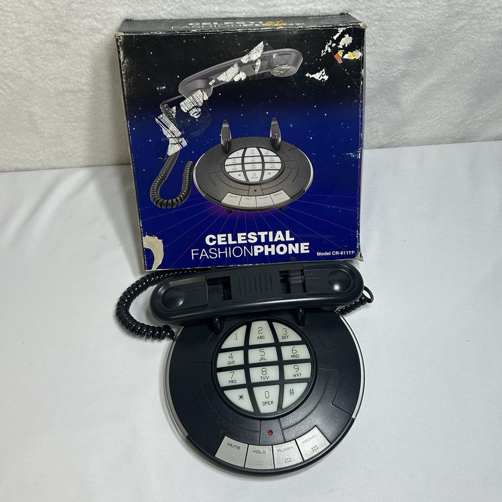 VTG Celestial Fashion Phone Fone one Phone Model CR-811TP Decor Sci-Fi Rare