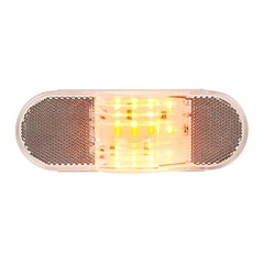 79996 6 inches Oval Side Amber LED Marker/Turn/Clearance Light Amber/Clear