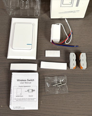 Thinkbee Wireless Light Switch Kit No Wiring Mini Remote Switch NIOB