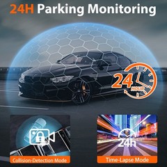 4 Channel Wifi Dash Cam 1080P HD Driving Recorder G-Sensor Car Front+Rear Camera