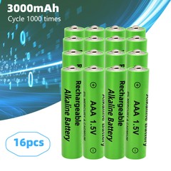 Rechargeable Battery 3000mAh 1.5V AA AAA Alkaline Batteries 1000 Cycle for Light