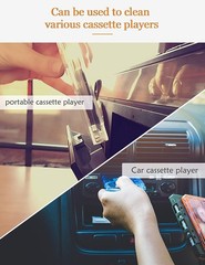 Easy-to-Use Cassette Head Cleaner with Cleaning Solution for Crystal Clear Sound
