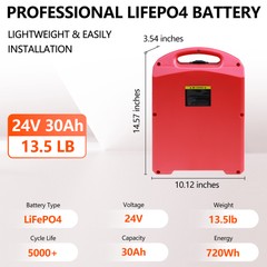 24V 30AH LiFePO4 Lithium Battery For Heli Jiali CBD15J-LI3 Pallet Jack Truck