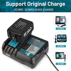 2 Pack 6.0Ah 18V For Makita LXT Lithium-Ion BL1840 BL1850 BL1860B Tool Battery