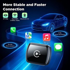 4 in 1 Wireless CarPlay Adapter For Apple Android Carplay Dongle Plug and Play