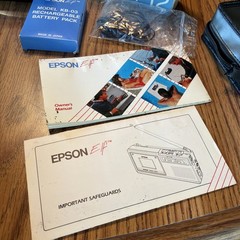 Vintage Epson “Elf” Mini Color Television, LCD Screen, Original Box, great shape