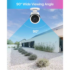 1080P Full HD TVI Hardwired Home Security Camera with Audio Recording 120 Ft. Ni