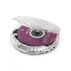 Amp’d Clear Portable Walkman CD Player+ earbuds AM FM Radio With 20 Track Memory