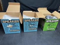 Vintage NOS reflex universal speakers Model SP-888 & SP-999 Weather Proof. USA