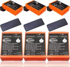 6 Pcs BA225030 6V 1500mAh Ni-Mh Battery Rechargeable for HBC Pump Truck