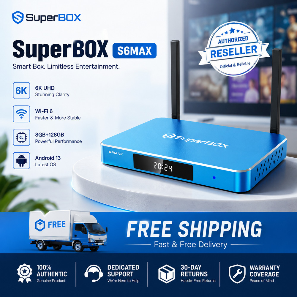 SuperBox S6 Max TV BOX Authorized Distributor Quality Guarantee 100% Free Ship