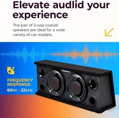 6.5-Inch 400W Car Speakers, Full Range, Enhanced Bass=