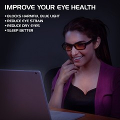 ENHANCE Battle Lens Clip On Blue Light Blocking Glasses Lens – Reduce Eye Strain