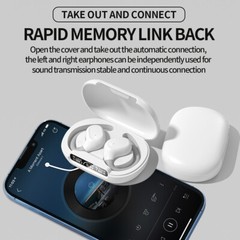 Bluetooth Headset Wireless Earphones Earbuds Stereo Headphones TWS 5.3 Ear Hook
