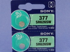 Sony 377 SR626SW Watch Battery 2Pc