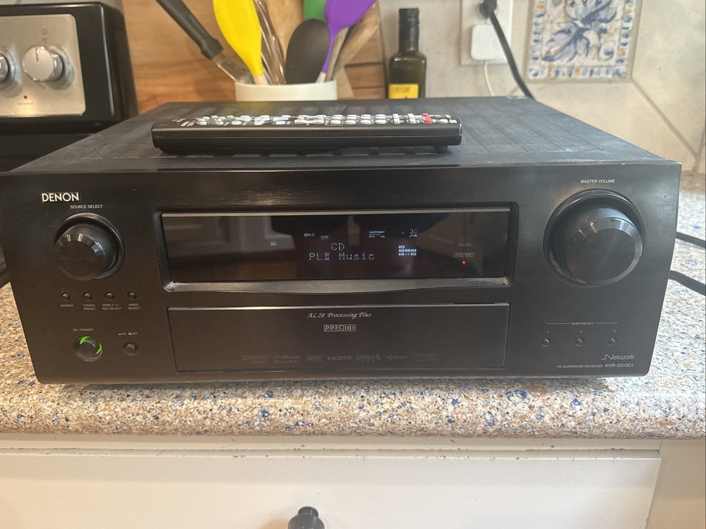Denon AVR-3310CI A/V Receiver 7.1 Network Dolby Digital Radio Bundle W/ Remote