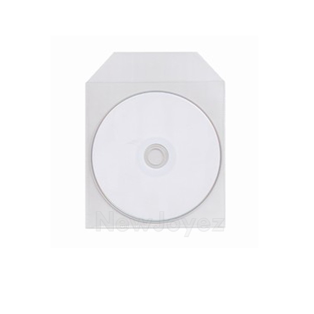 2000 CPP Clear Plastic Sleeve Bag Envelope with Flap CD DVD Disc 60 microns