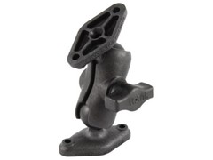 RAM Mount Plastic Dual Diamond Plate on Short Arm with 1 inch Ball RAP-B-102U-A