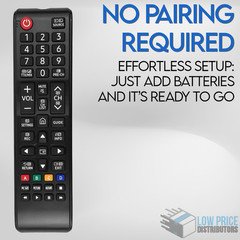 Replacement Remote for Samsung 4K Smart TV | Works with UHD MU NU RU Series New