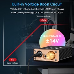 HIFI Class A Headphone Amplifier Mini Desktop Stereo Audio Amp for Earphones