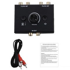 1 In 2 Out/2 In 1 Out RCA Stereo Audio Switch Stereo Audio Bi-Directional Switch