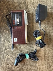 Vintage GE Voice Activated Microcassette Recorder 3-5328A & Box & Manuals READ