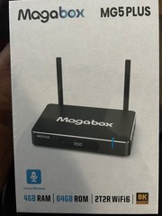 Magabox MG5 PLUS 4 Gb Ram 64 Gb ROM 2T2R WiFi 6, 8K Ultra HD with Voice Remote