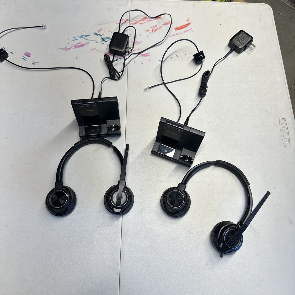 Set Of 2 Plantronics Head Sets
