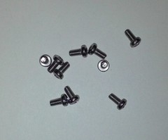 Lot of 10 Pcs. M3 X 6MM Steel Nickel Plated CB Radio Case Screws