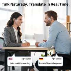 Translation Earbuds Real Time, AI Translator Earbuds, 164 Languages, Audifonos
