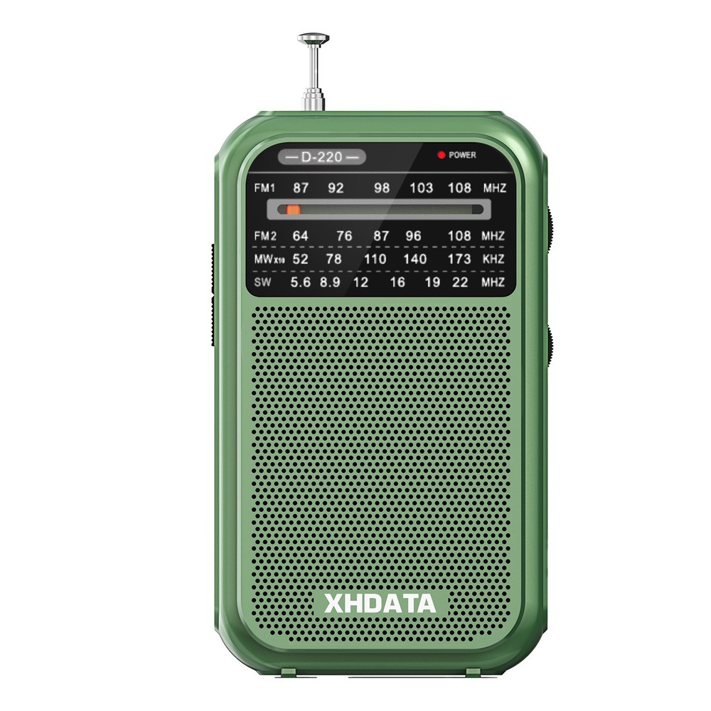 XHDATA D220 Portable AM/FM/SW Radio Compact Great Reception for Travel & Home US