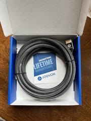 Atevon Deluxe 10ft 4K HDMI Male A To Male A 24K Gold Plated Plug In Cable