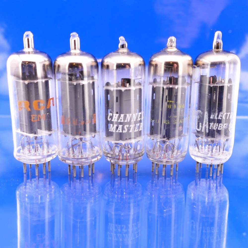 Five 6CM7 Tubes NOS GM%: 90/88 90/115 105/104 110/102 120/118 AMPLITREX