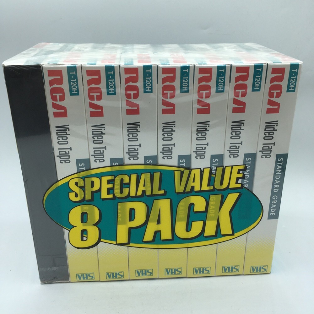 RCA T-120 VHS Up To 6 Hours Hi-Fi Stereo Video Set Of 8