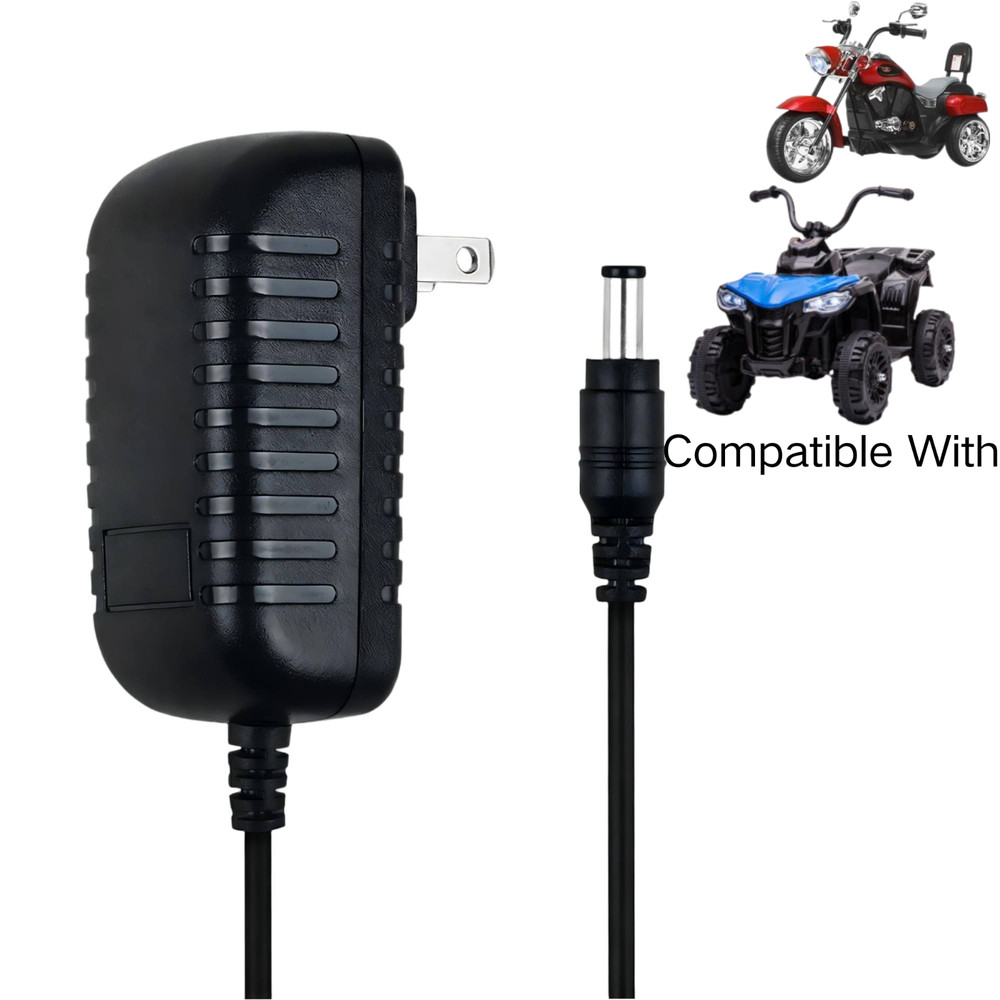 6V AC-DC Battery Charger for Kids Ride On Cars Motorcycles 6 Volt