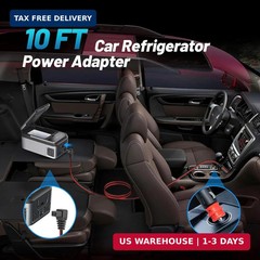 12V/24V Car Refrigerator Power Cord – 10FT Fridge Freezer Cable for Alpicool, CO