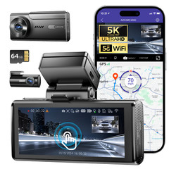 AZDOME 5K M580-2CH Dash Cam Front＆Rear Car Camera Parking Mode WDR Night Vision