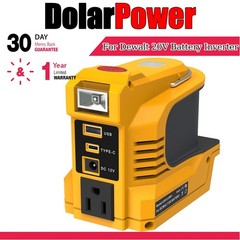 1-PACK 220W Power Inverter Compatible with Dewalt 20V Battery DC 20V to 110V AC