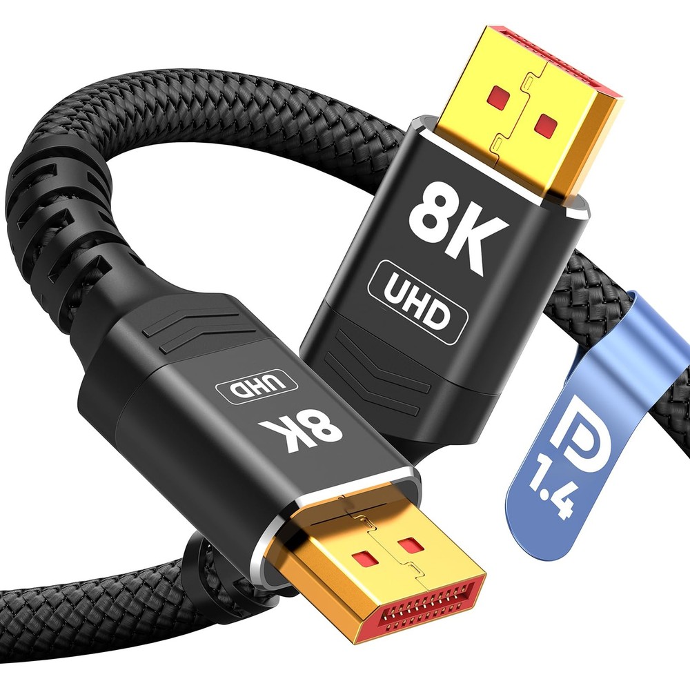 8K 4K DisplayPort Cable 1.4, VESA Certified DP Cord 3.3ft