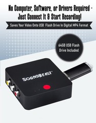Video to Digital Converter – Record Video & Audio from VCR, VHS Tapes, AV, RC…