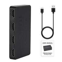 HDMI Splitter 1in4 Out 4K 1080P 4Port Amplifier Repeater For Multiple Displays