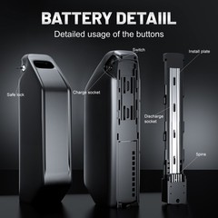 52V 25Ah Hailong Lithium Battery 50A BMS 100W-2500W with Samsung Cells