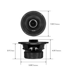 Pro Audio Speakers 6.5 2 Way Coaxial 560W Pair Water Resistant MX65 RECOIL